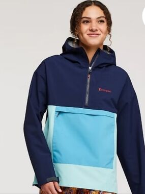 COTOPAXI ~ Women's Water Resistant Hooded CIELO Rain Anorak. Size XL
